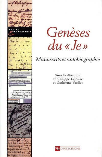 Genèses du 'je'