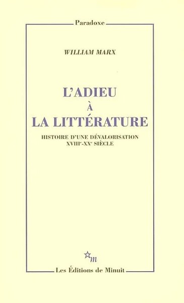 L'adieu à la littérature