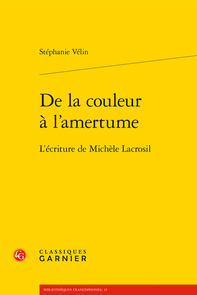 De la couleur à l'amertume