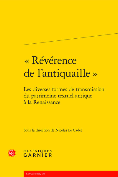 Révérence de l'antiquaille