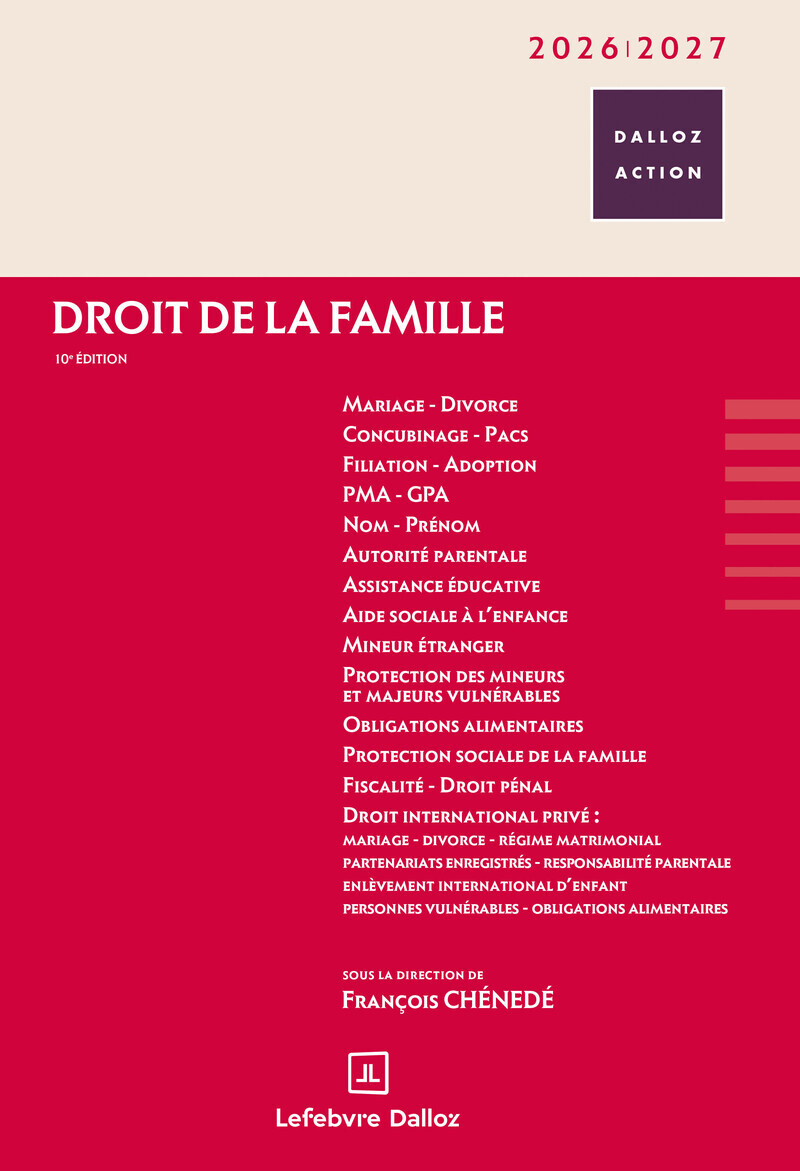 Droit de la famille 2026/2027. 10e éd.