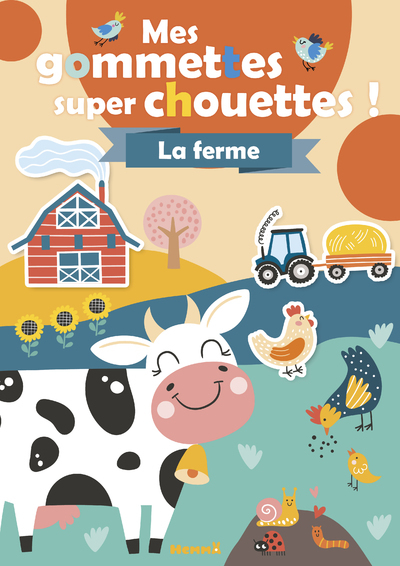 Mes colos et gommettes super chouettes ! La ferme (Vache-Tracteur-Remorque)
