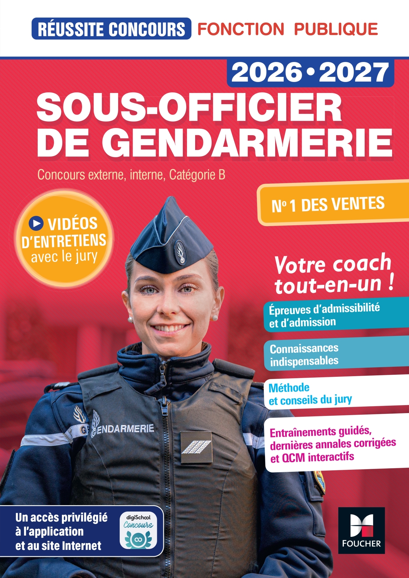 Réussite Concours - Sous-officier de gendarmerie - 2026-2027 - Préparation complète