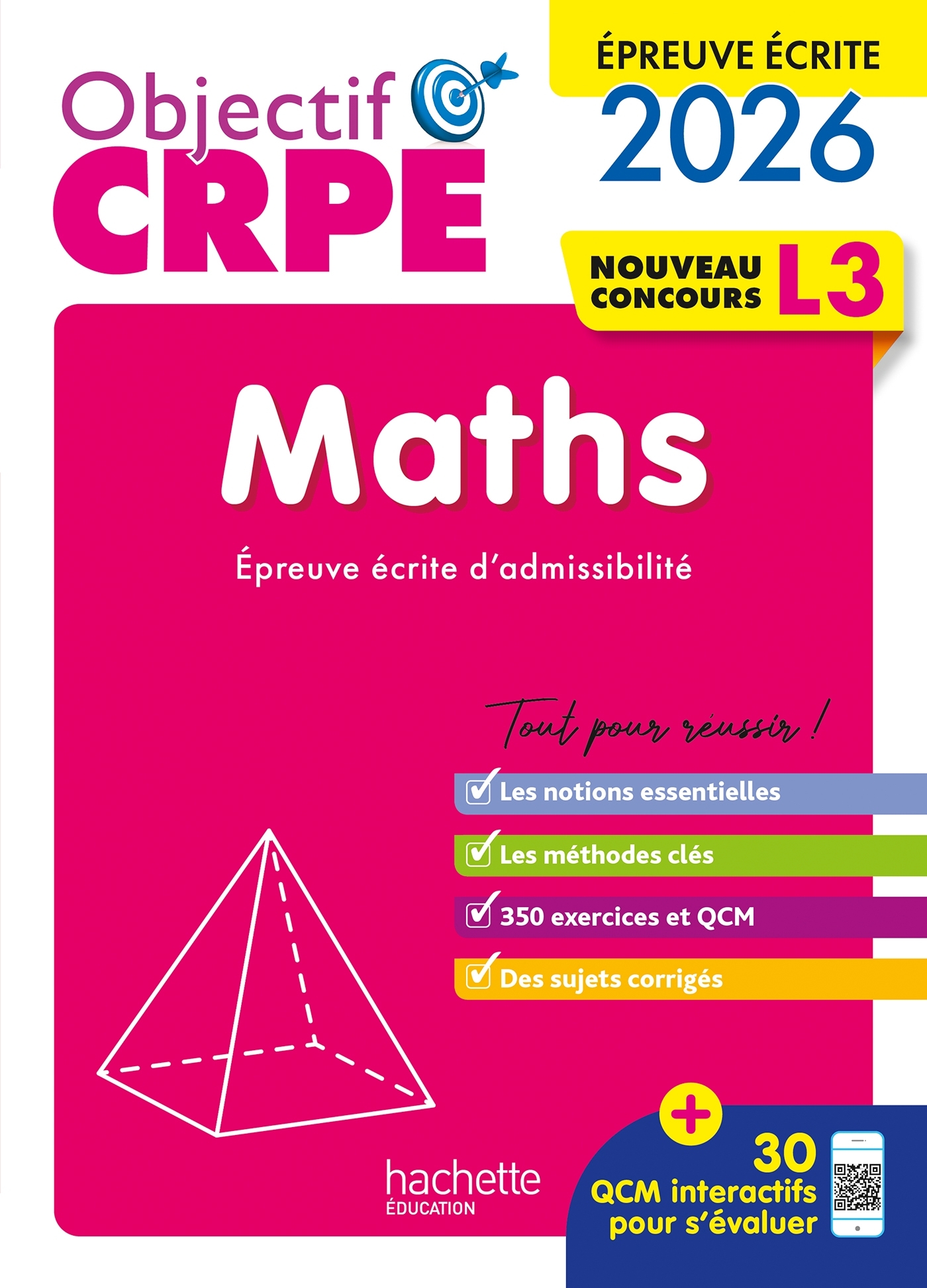 Objectif CRPE 2026-2027 - Maths - épreuve écrite d'admissibilité L3