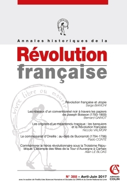 Annales historiques de la Révolution française n°388 (2/2017) Varia