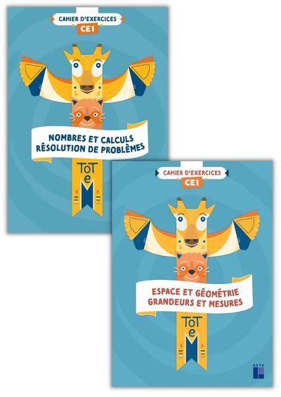 Totem Mathématiques CE1 - Cahiers d'exercices - 2 volumes : numération et géométrie