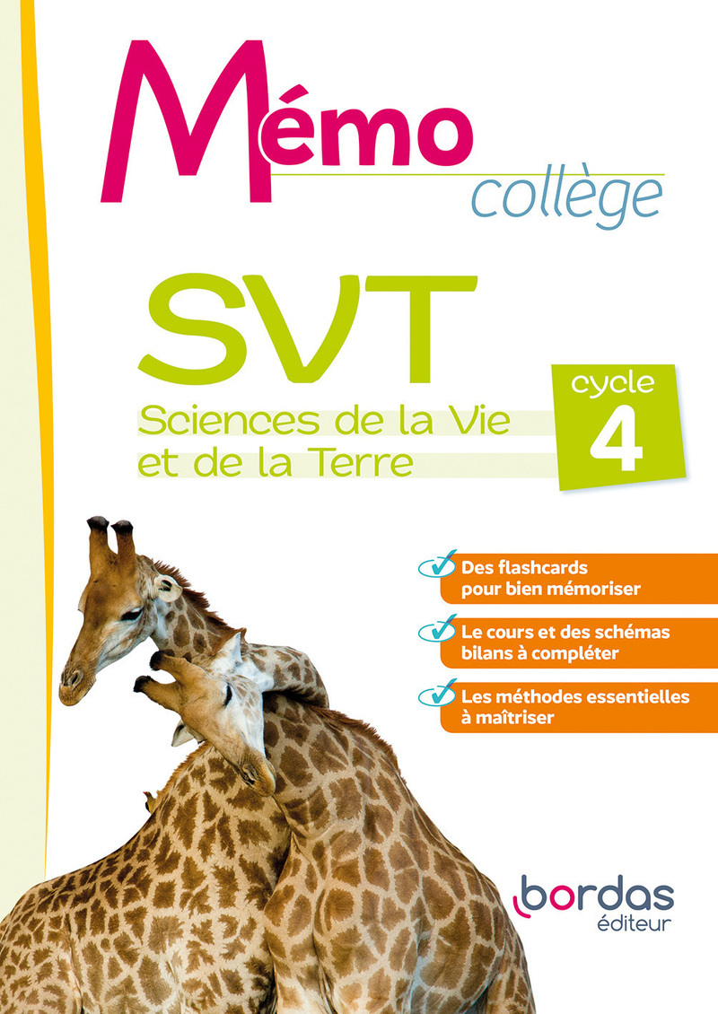 Mémo Collège SVT Cycle 4 2022 livret