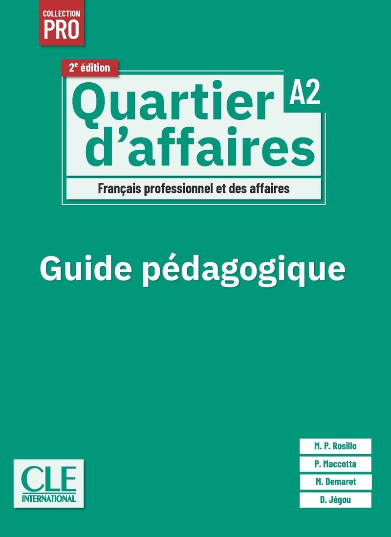 Quartier d'affaires livre du professeur niveau A2 - 2ème édition