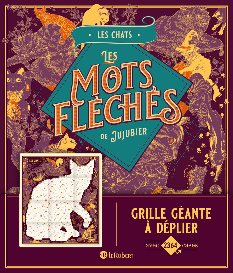 Les chats - Les mots fléchés de Jujubier - Grille géante
