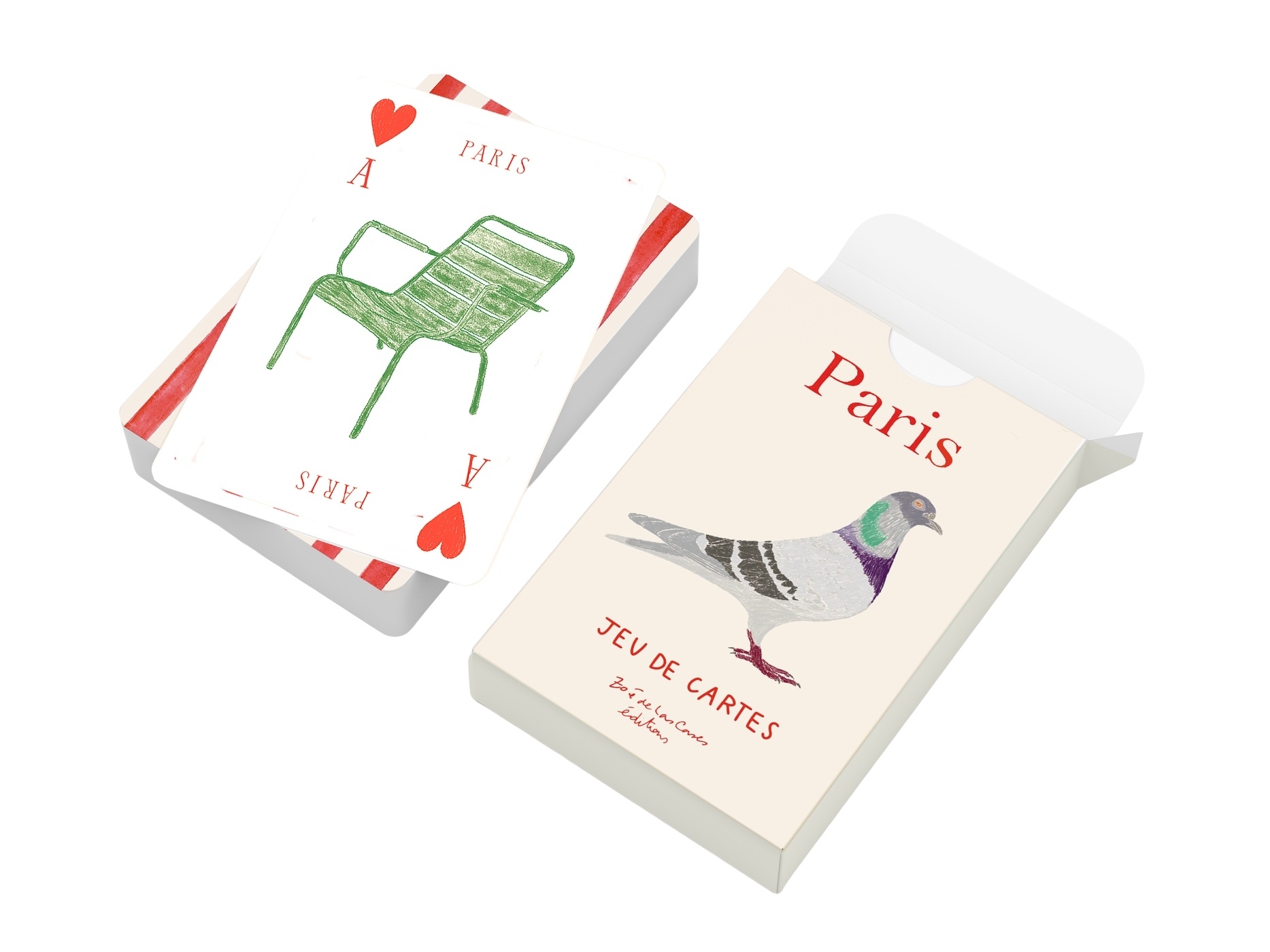 Jeu de cartes Paris, de Zoé de Las Cases