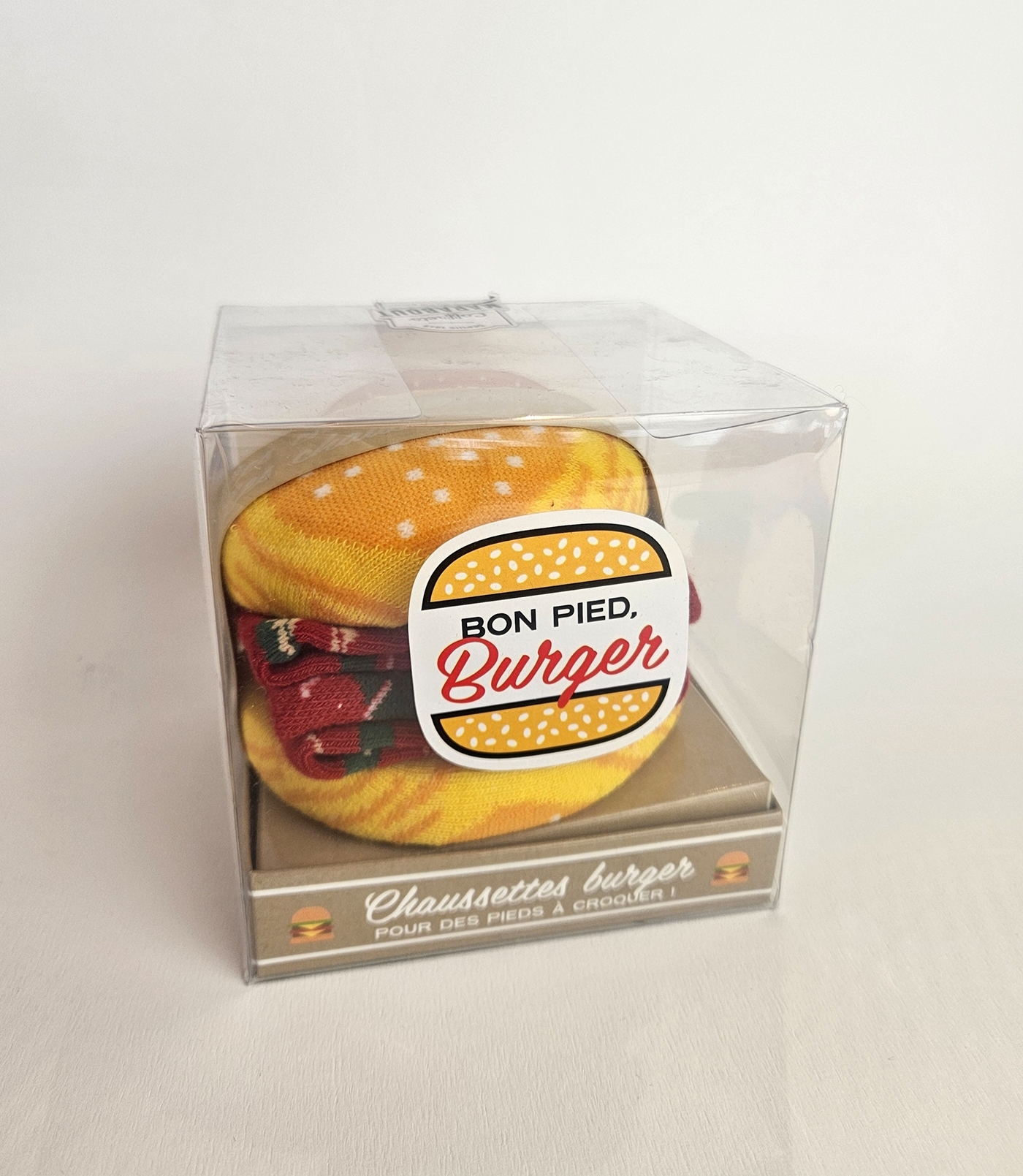 Chaussettes Burger - Coffret avec livre de recettes de street food