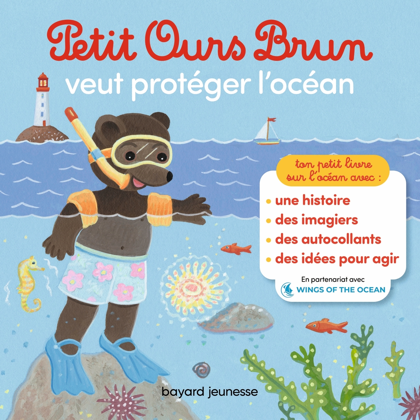 Petit Ours Brun veut protéger l'océan - Premiers autocollants - Dès 3 ans
