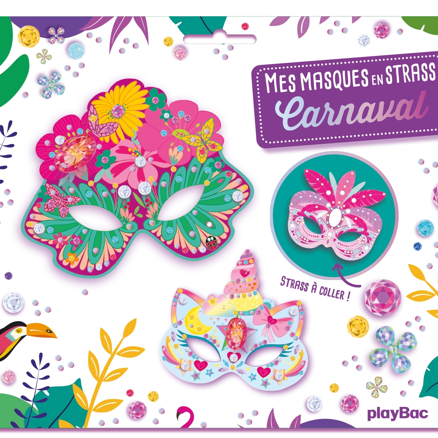 Mes masques en strass - Carnaval