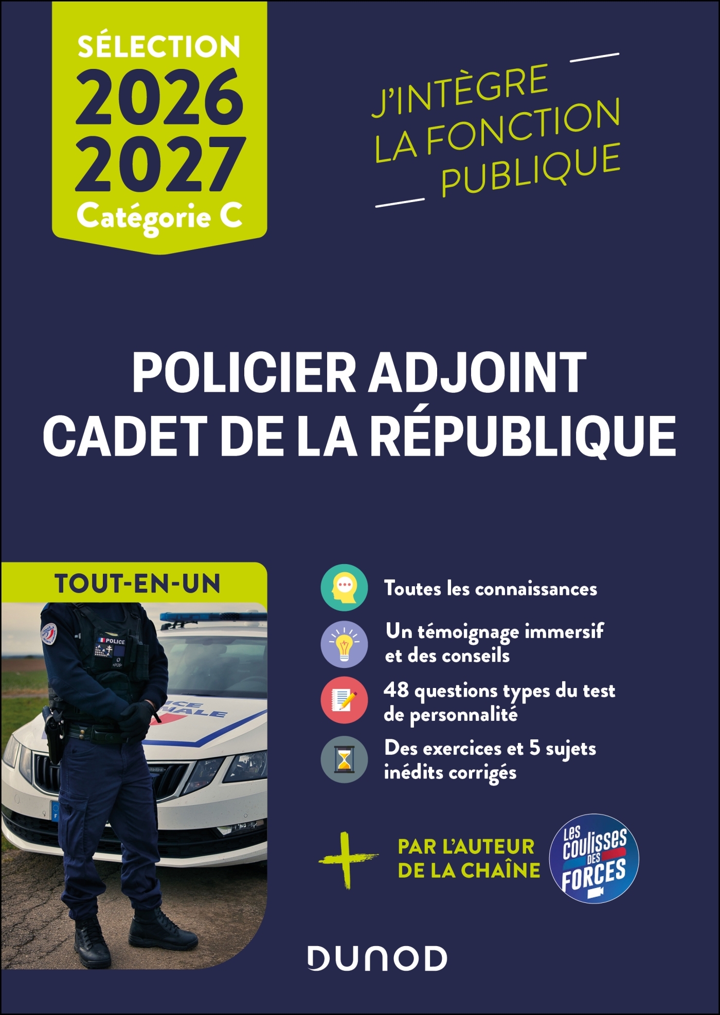 Sélection Policier adjoint et Cadet de la République - Tout-en-un - 2026-2027