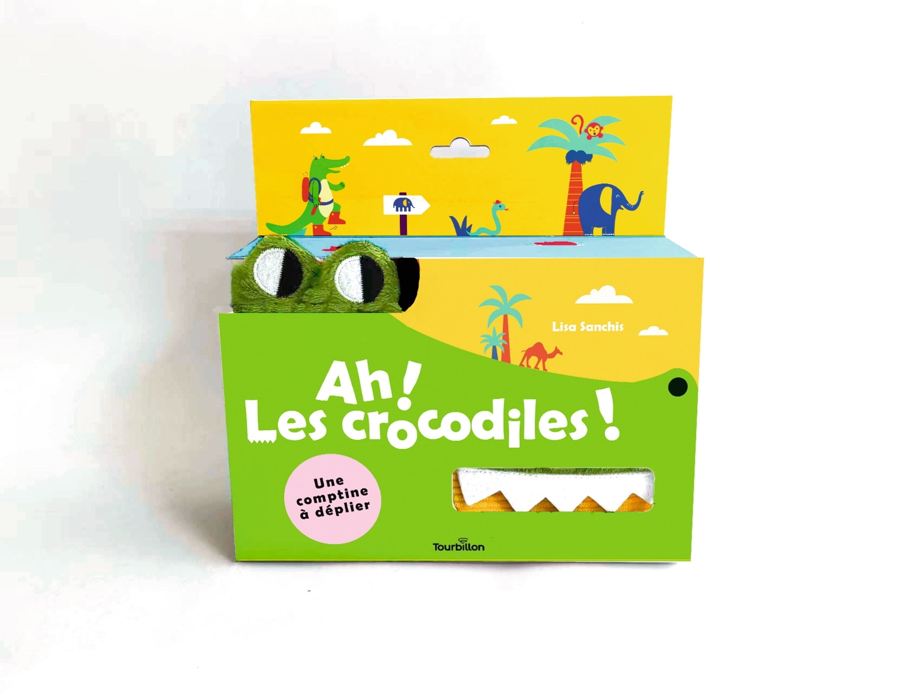 Ah ! Les crocodiles - Livre tissu animé
