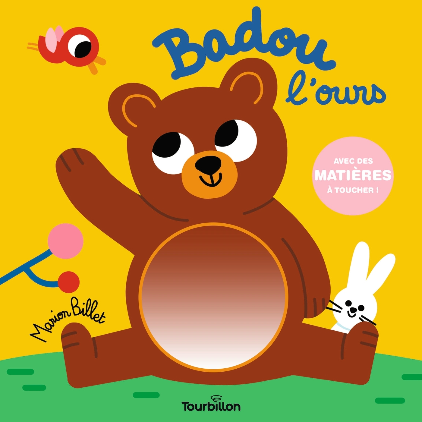 Badou l'ours - Livre tissu pour éveil des bébés