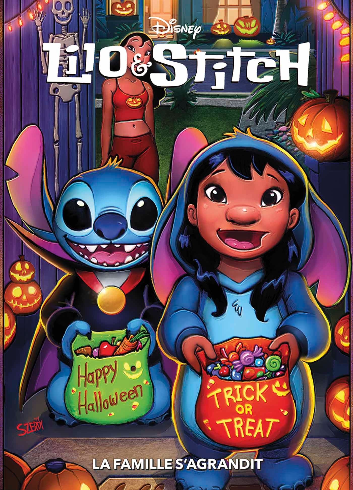 Lilo & Stitch - Tome 2 : La famille s'agrandit - Couverture Halloween