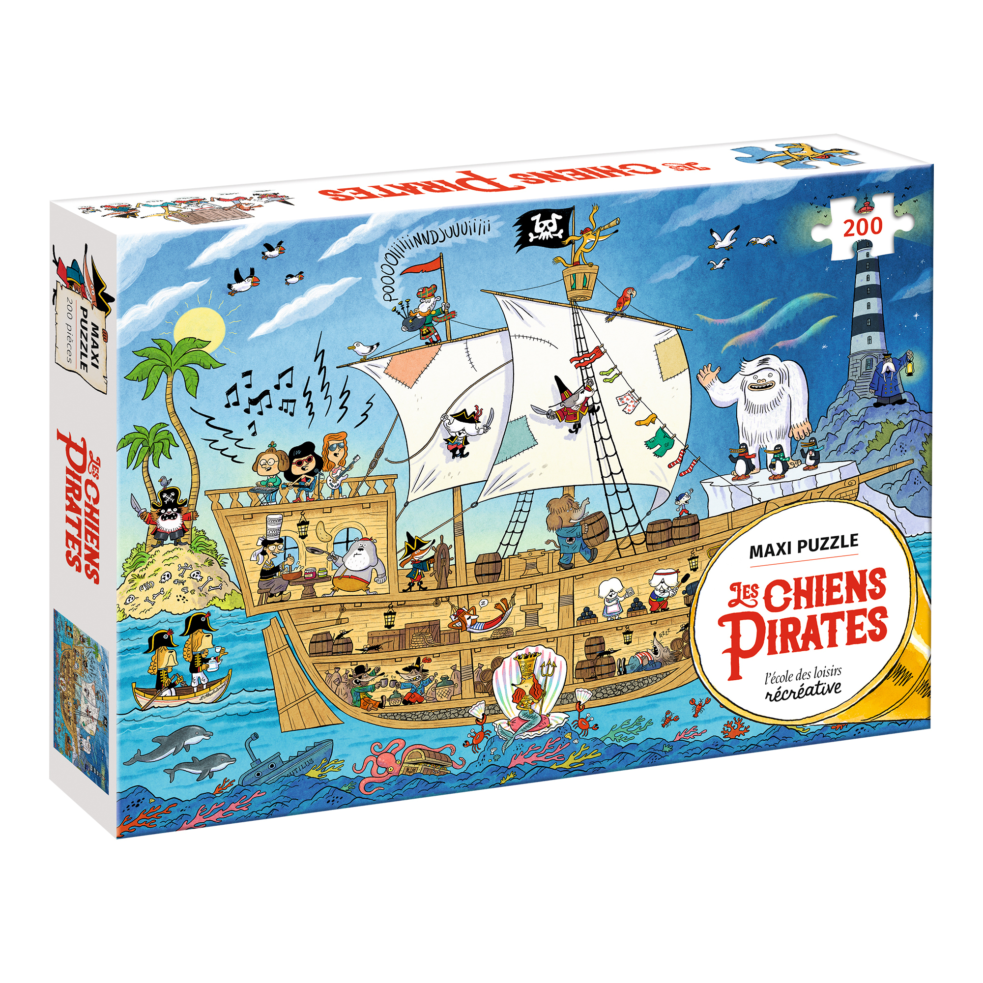CHIENS PIRATES - MAXI PUZZLE LES CHIENS PIRATES (200 PIECES)