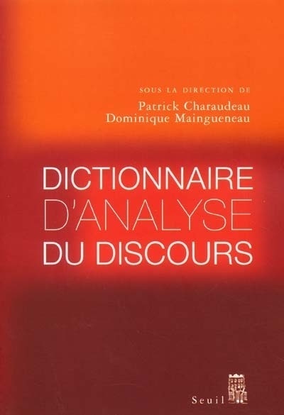 DICTIONNAIRE D'ANALYSE DU DISCOURS