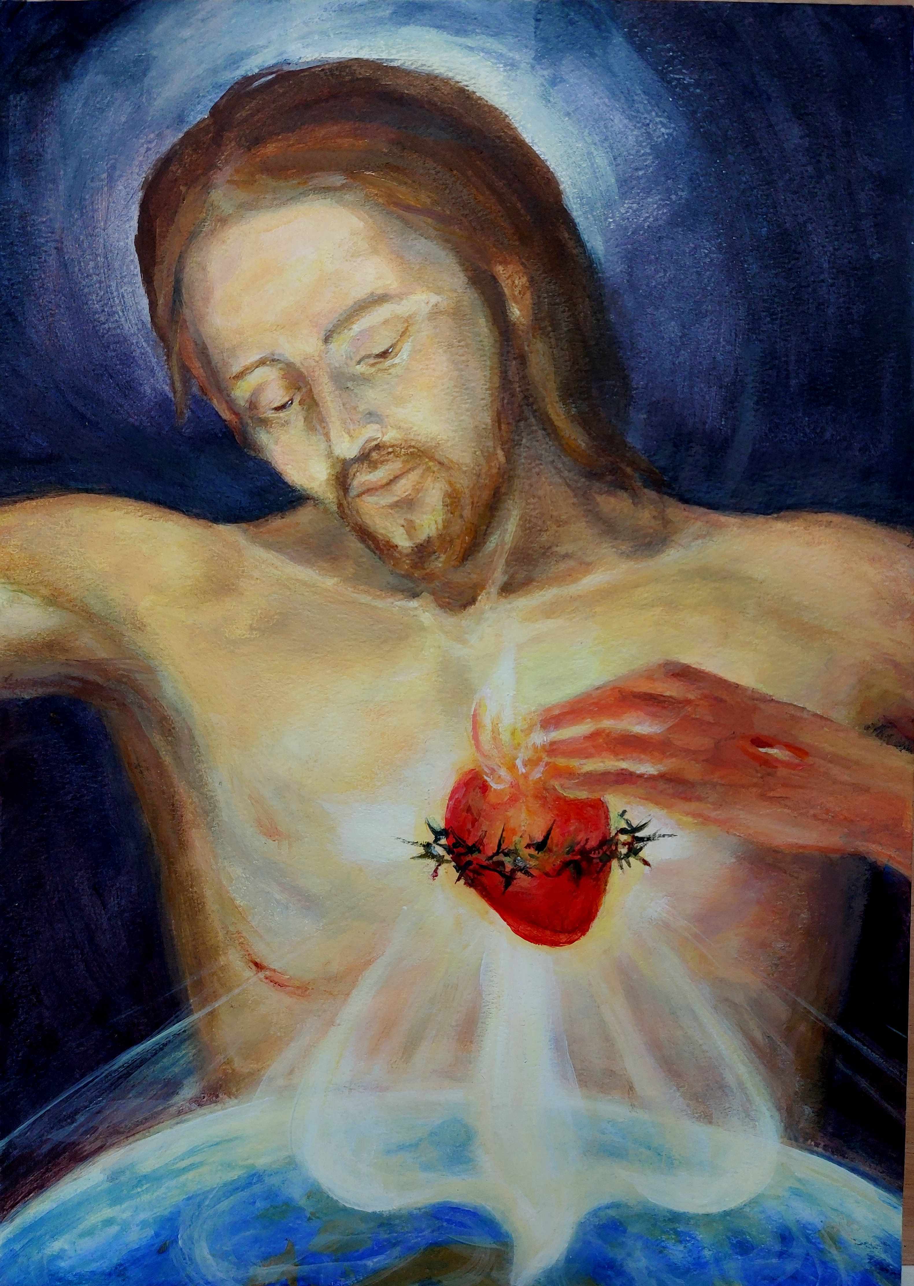 Calendrier de Neuvaine au Coeur brûlant d'Amour de Jésus