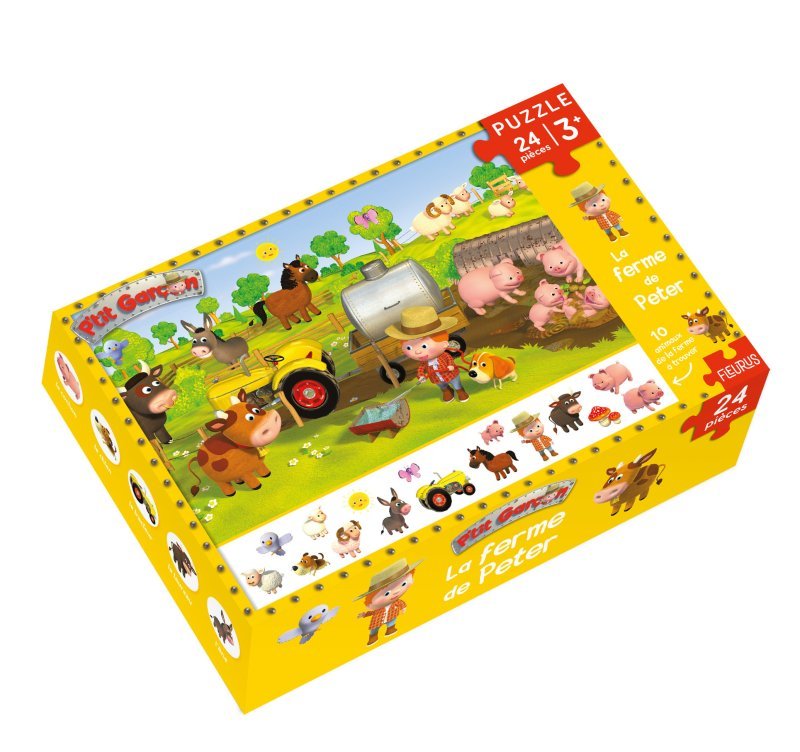 PUZZLE P´TIT GARCON - LA FERME DE PETER (24 PIECES)