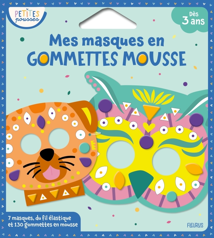 MES MASQUES EN GOMMETTES MOUSSE