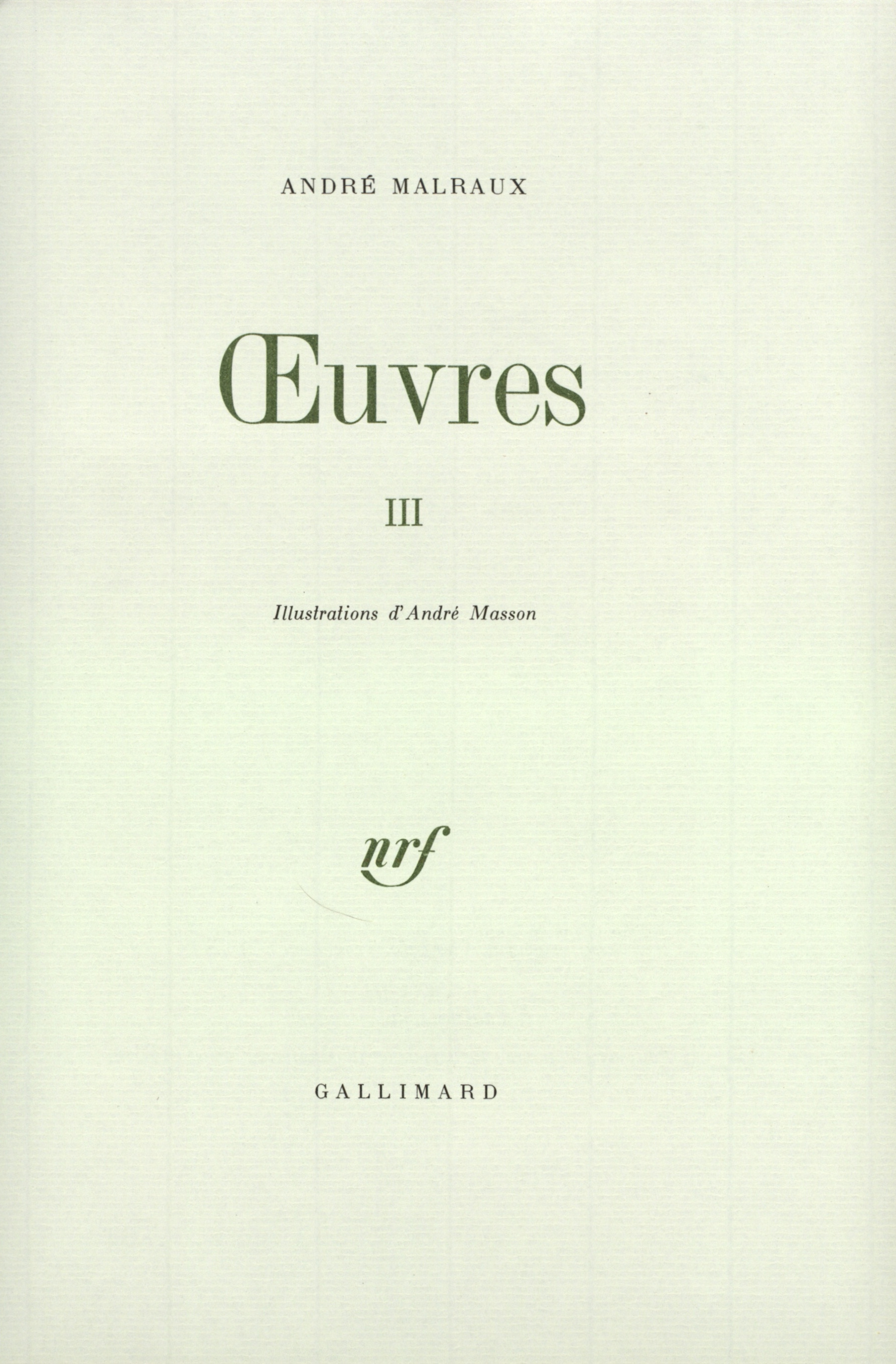 Œuvres