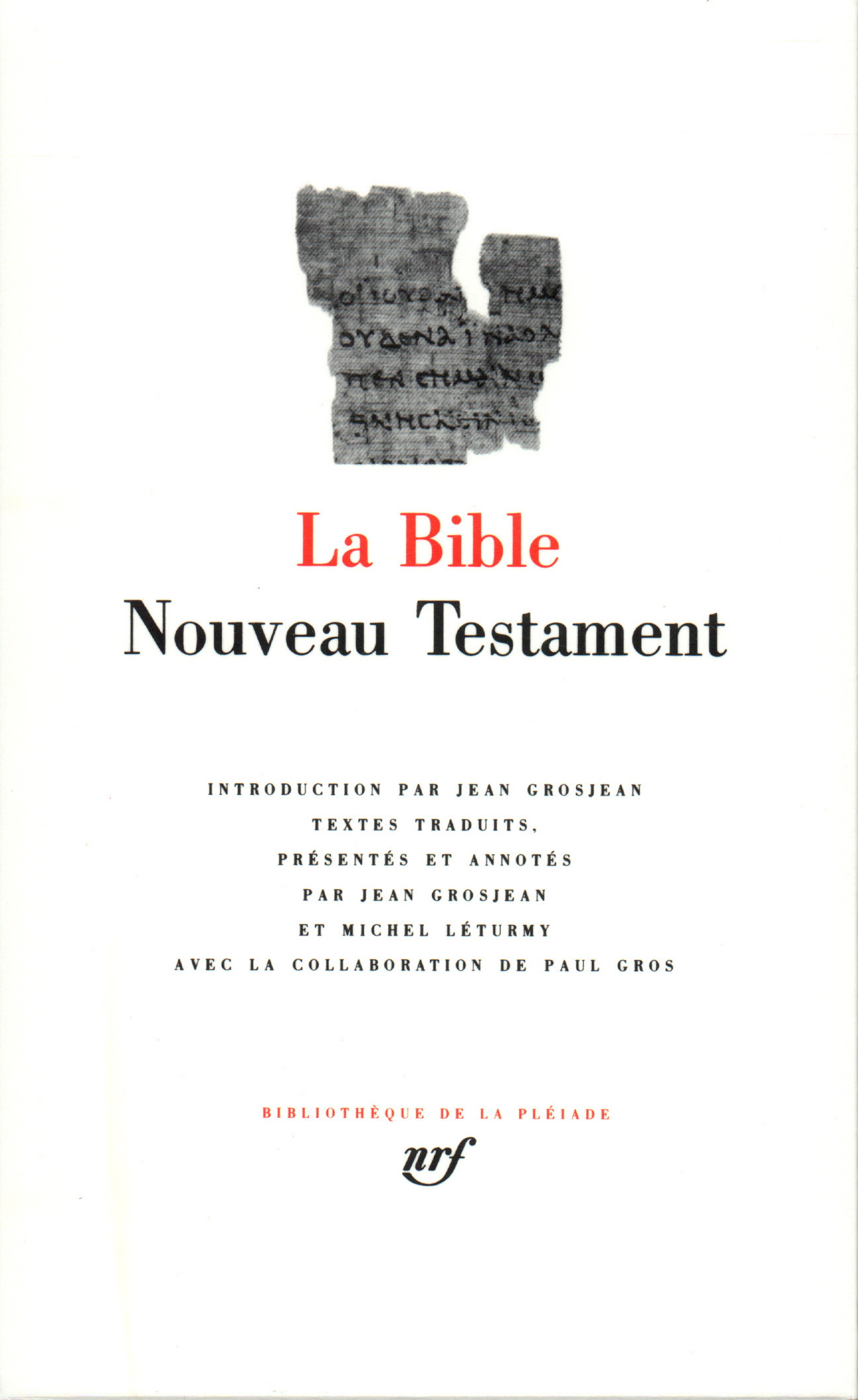 BIBLE - NOUVEAU TESTAMENT