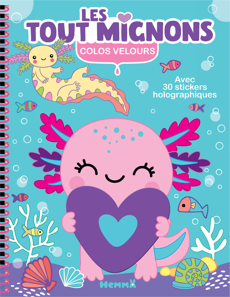 COLOS VELOURS - LES TOUT MIGNONS - AVEC 30 STICKERS HOLOGRAPHIQUES