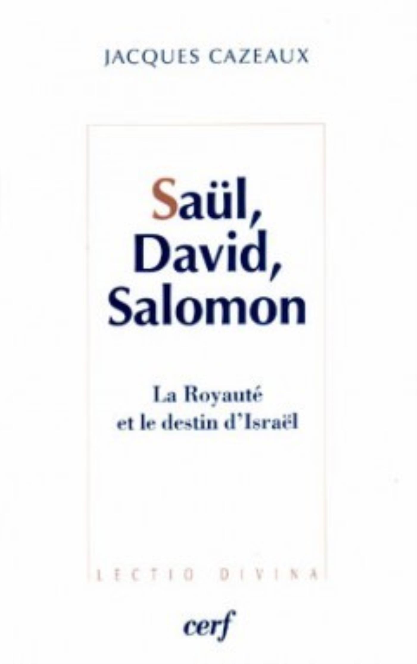 SAUL DAVID SALOMON LA ROYAUTE ET LE DESTIN D ISRAEL LD193