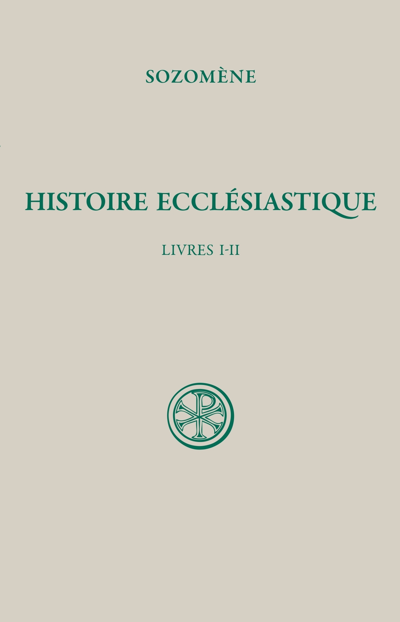 SC 306 HISTOIRE ECCLESIASTIQUE - TOME 1 (LIVRES I-II)