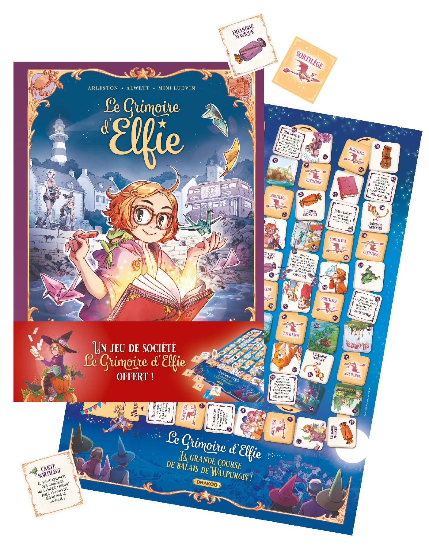 Le Grimoire d'Elfie - vol. 01 + jeu de société offert - édition limitée - L'île presque