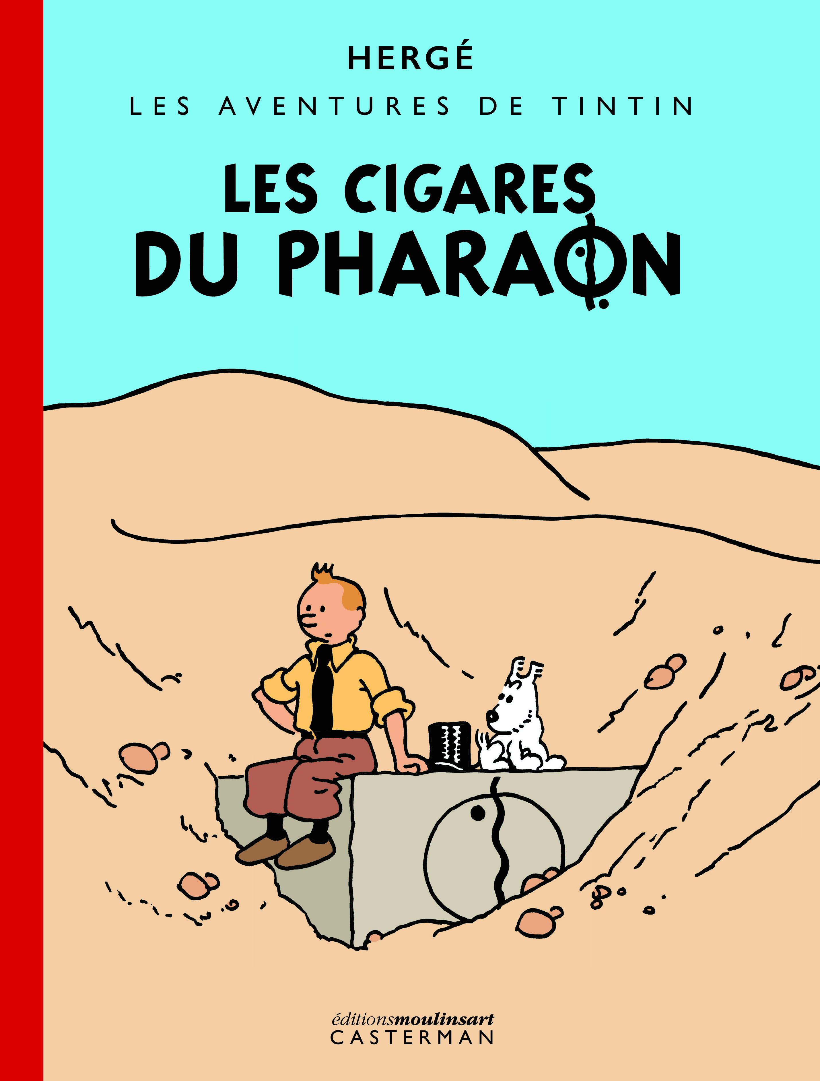 Les Cigares du Pharaon - Édition noir et blanc colorisée