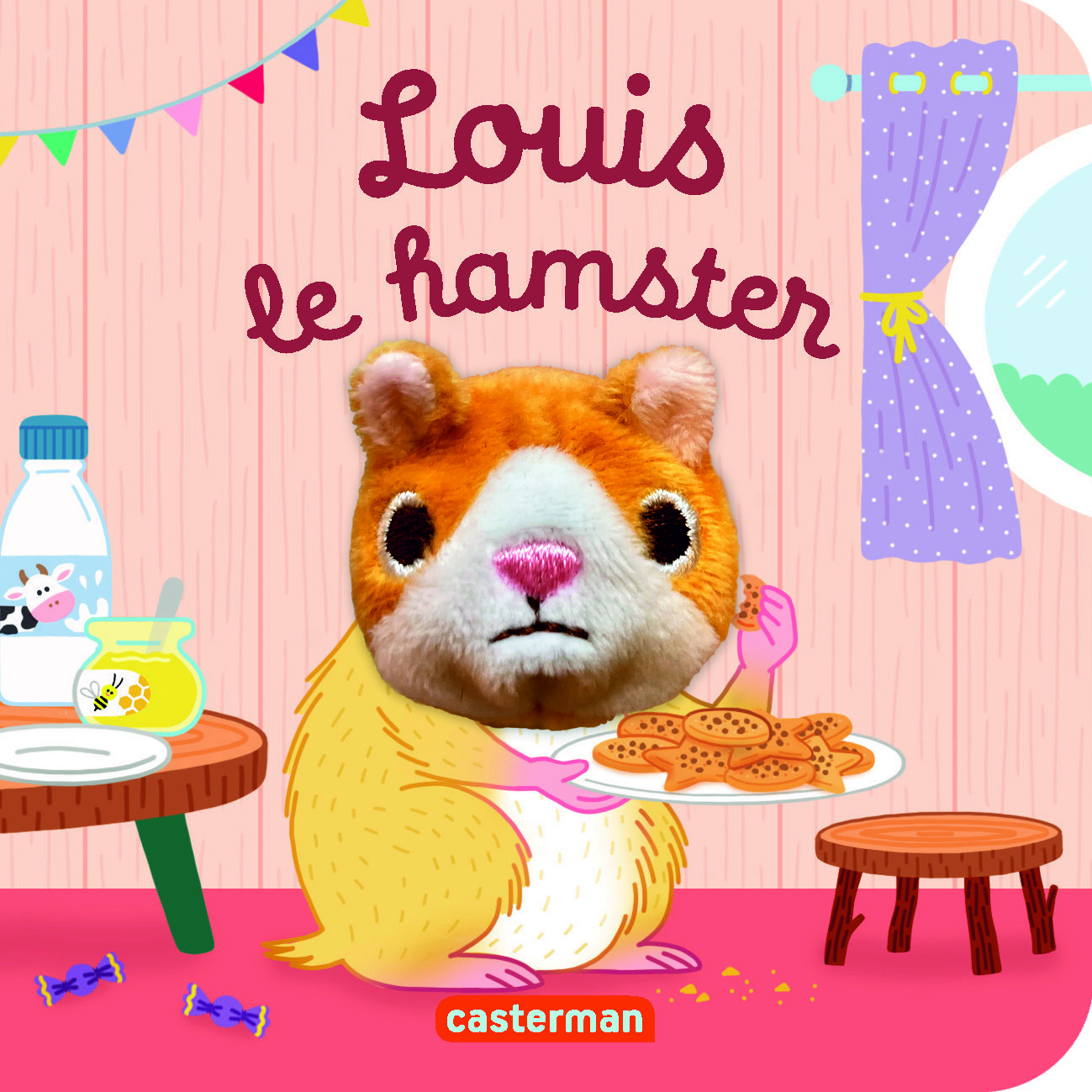 Louis le hamster - Livre marionnette pour bébé - dès 3 mois