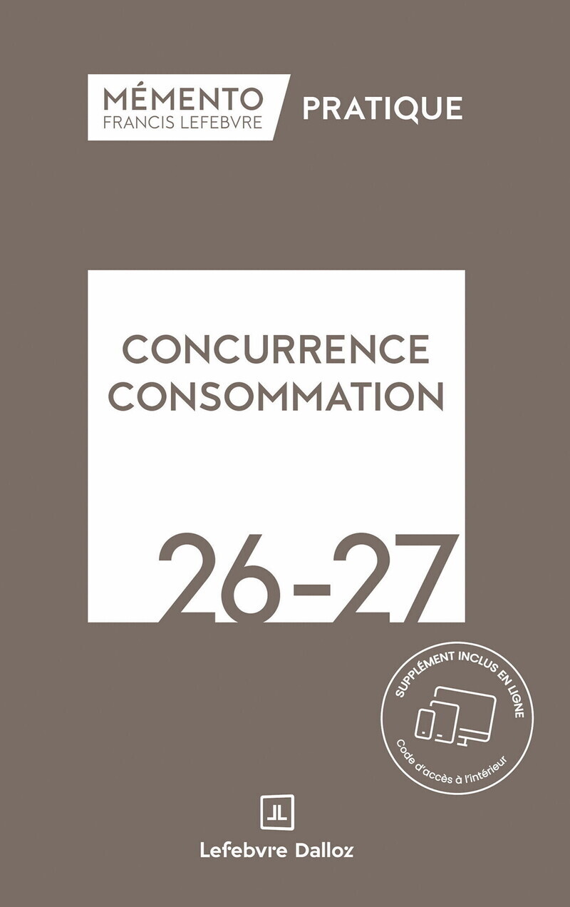 Mémento Concurrence - consommation 2026-2027