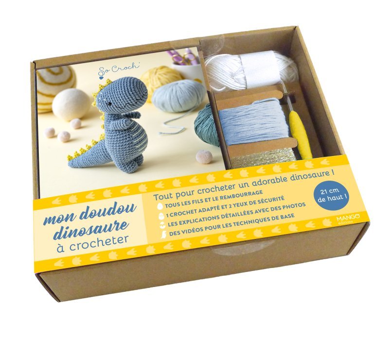 MON DOUDOU DINO A CROCHETER - TOUT POUR CROCHETER UN ADORABLE DINOSAURE !