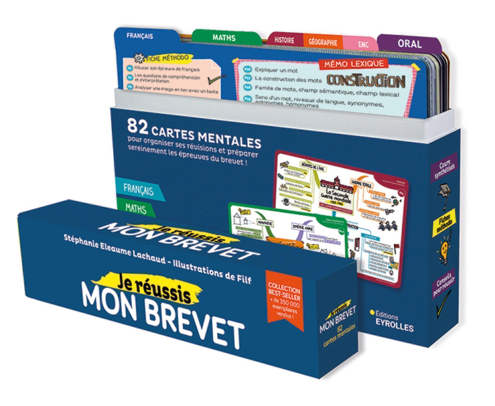 Je réussis mon brevet - 82 cartes mentales pour organiser ses révisions... BREVET 2026