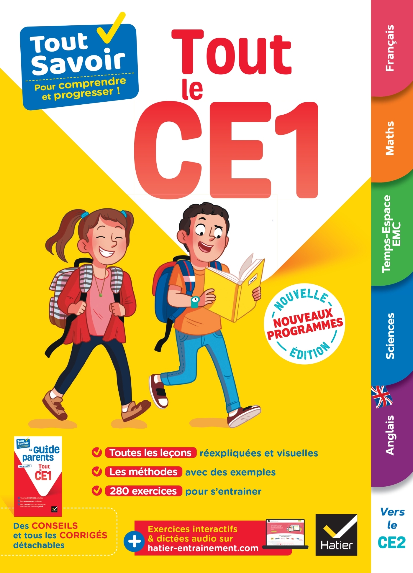Tout Savoir CE1 - Tout-en-un - cours, méthodes et exercices dans toutes les matières