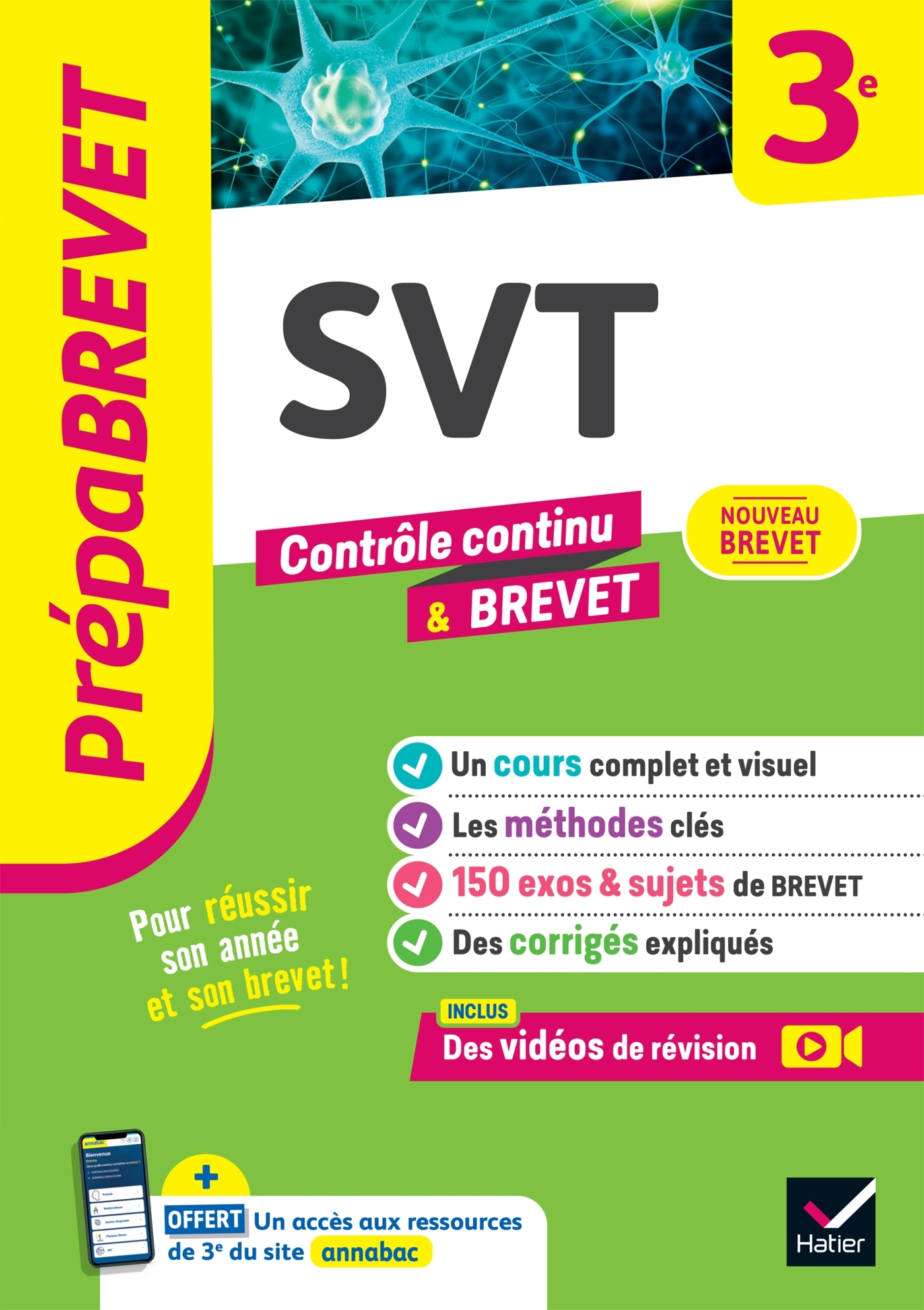 Prépabrevet - SVT 3e - Brevet 2026 - cours, méthodes & sujets de brevet corrigés