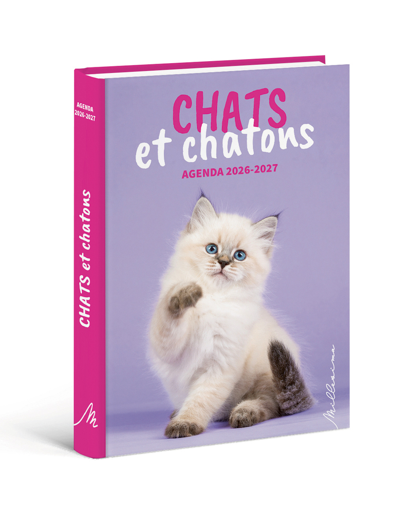 AGENDA SCOLAIRE 2026-2027 CHATS ET CHATONS