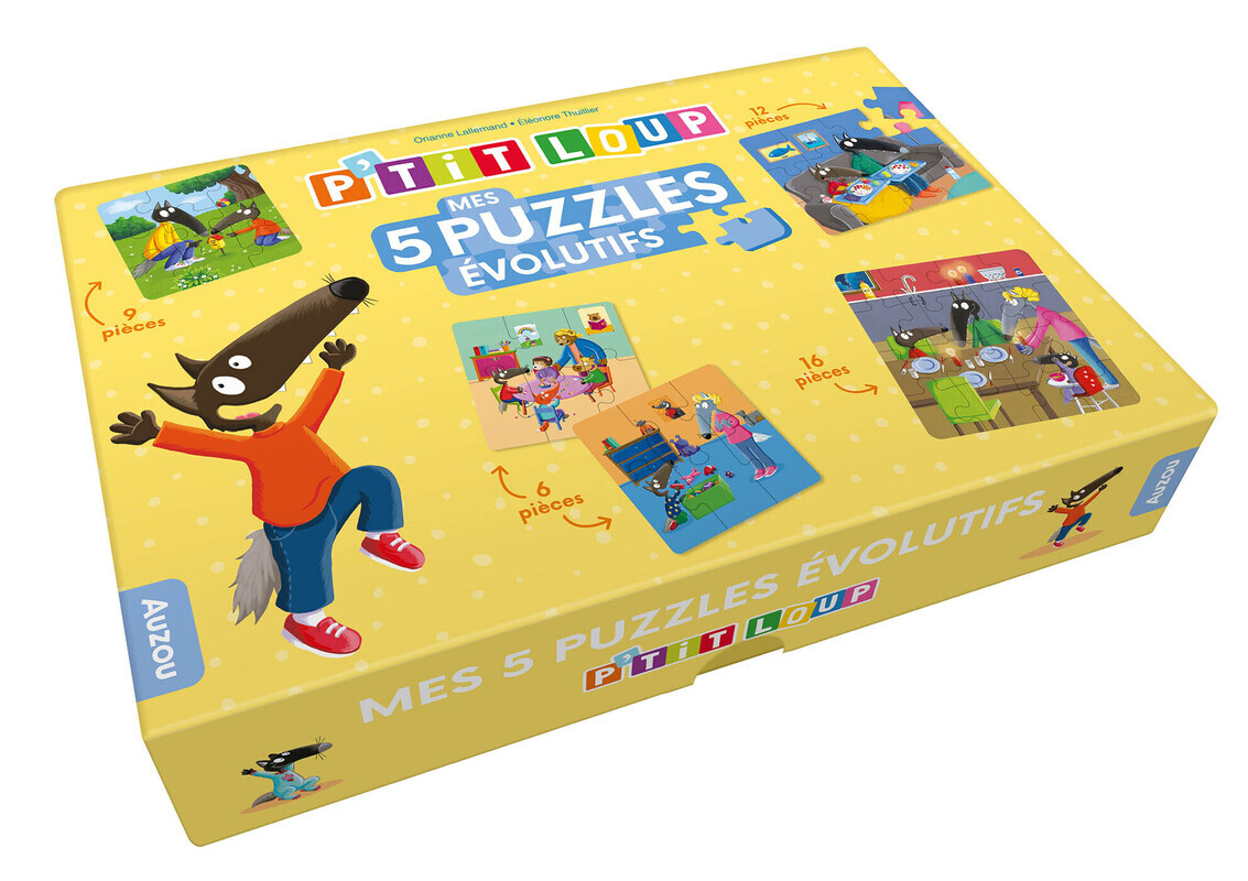 P'tit loup - mes 5 puzzles évolutifs