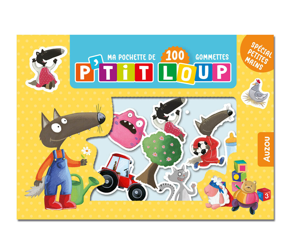 Ma pochette 100 gommettes p'tit loup