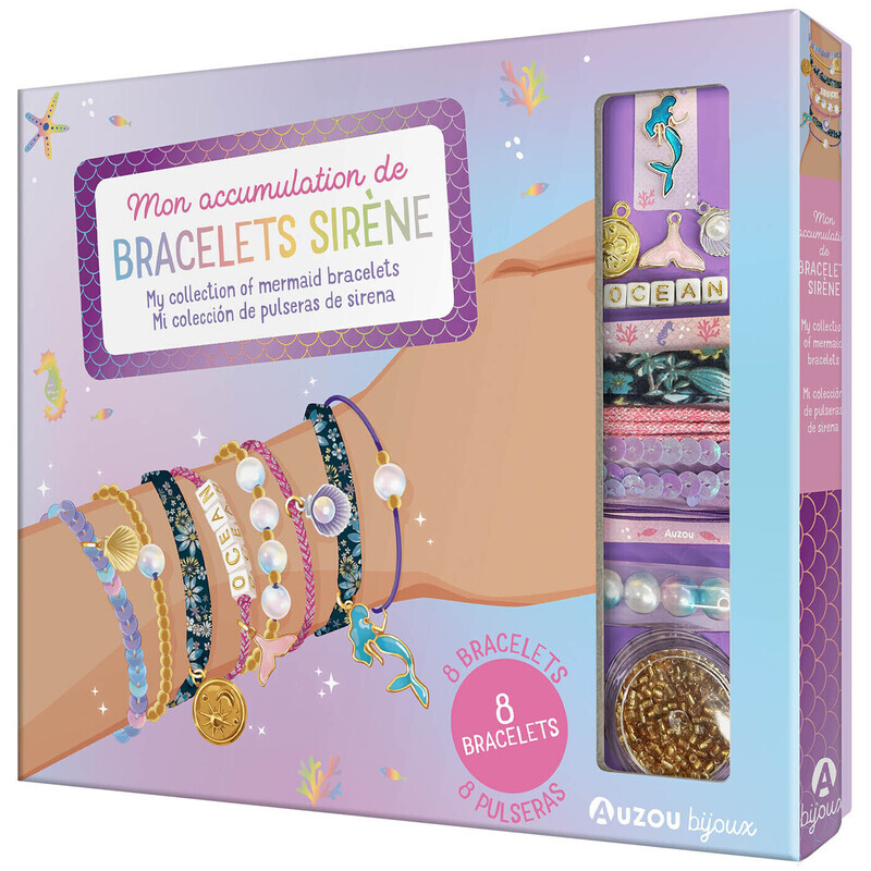 MON ACCUMULATION DE BRACELETS SIRENE - 8 BRACELETS !