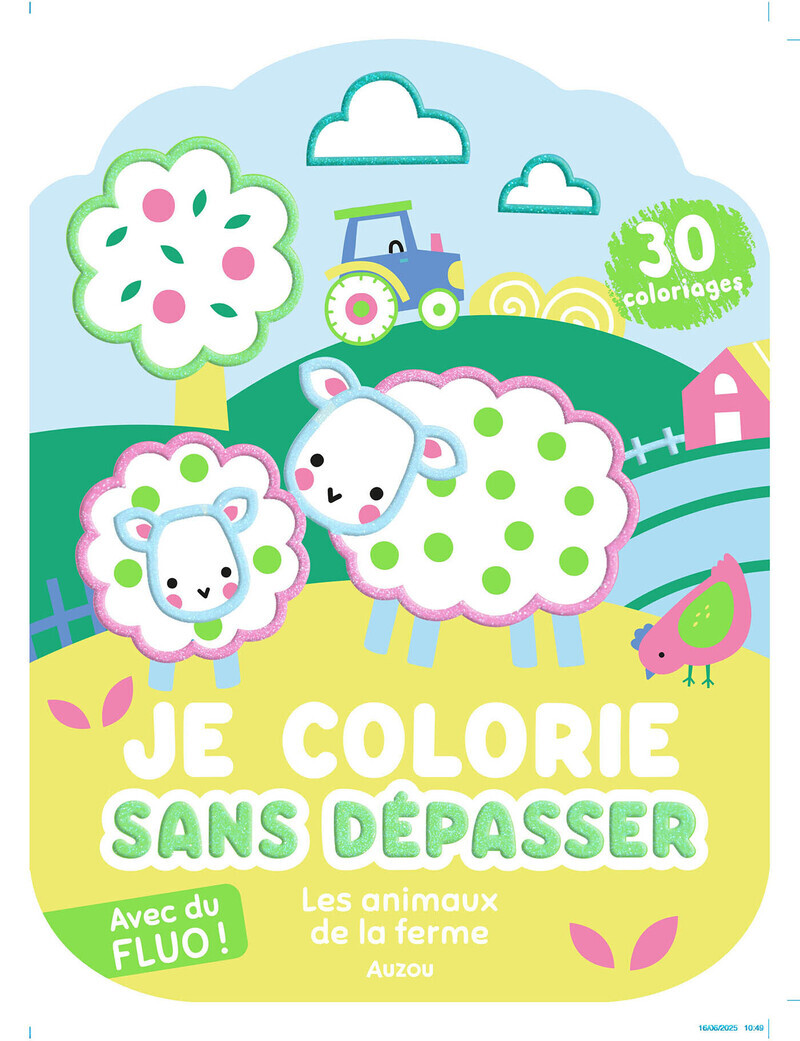 JE COLORIE SANS DEPASSER - LES ANIMAUX DE LA FERME