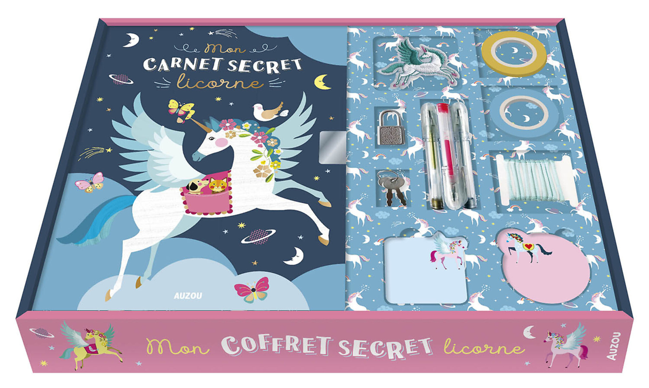 MON CARNET SECRET LICORNE - COFFRET