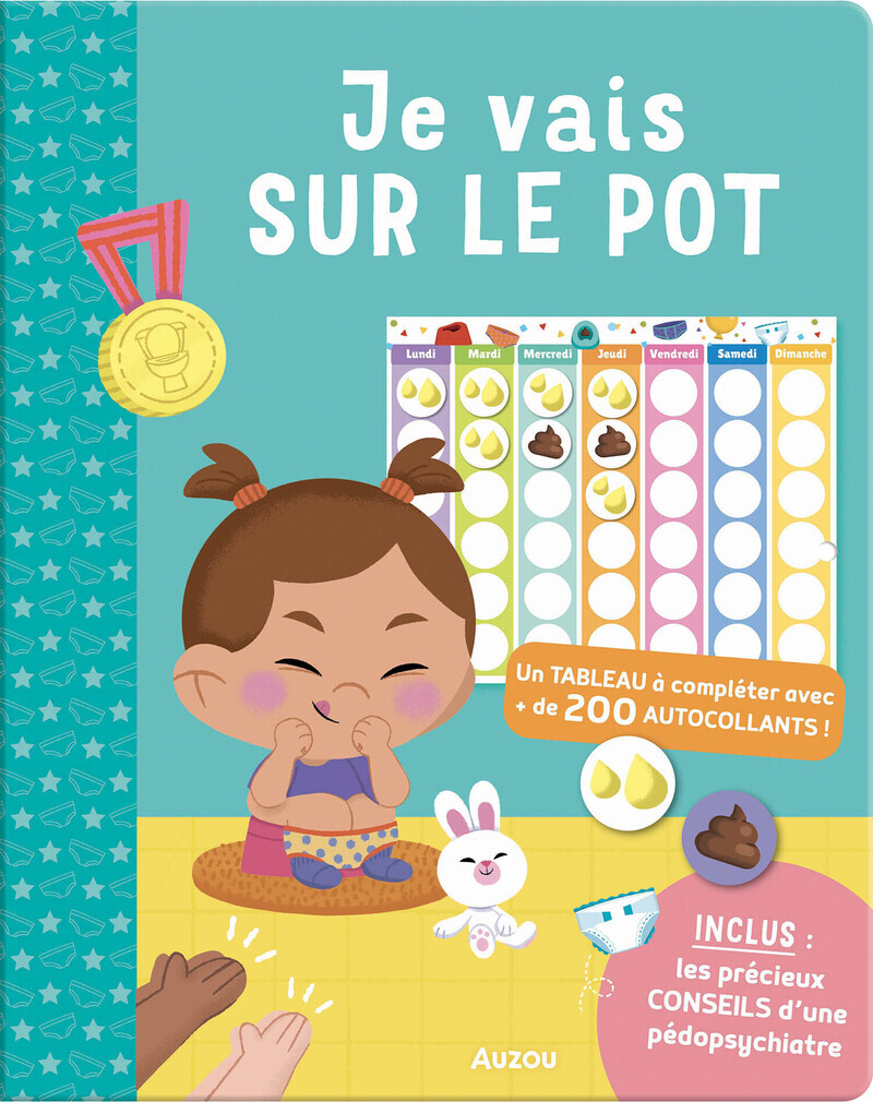 JE VAIS SUR LE POT - MON CAHIER DE GOMMETTES