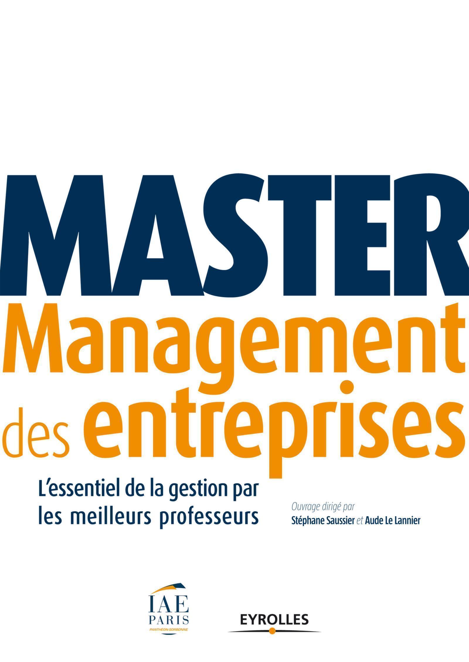 Master Management des entreprises - L'essentiel de la gestion par les meilleurs professeurs.