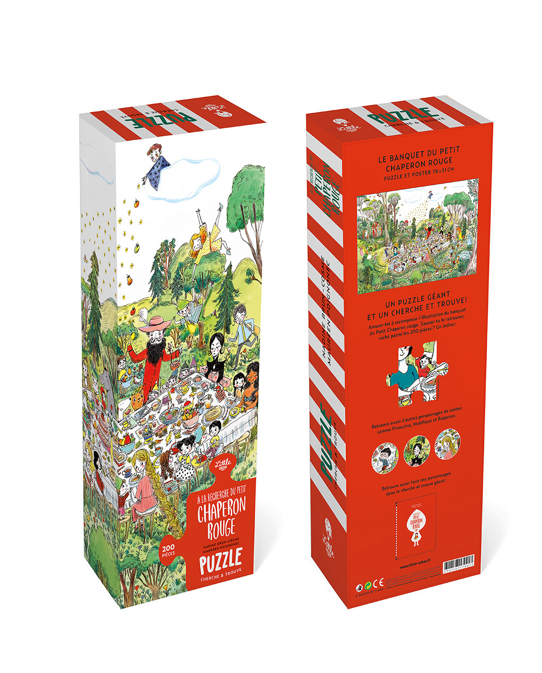 PUZZLE GEANT A LA RECHERCHE DU PETIT CHAPERON ROUGE