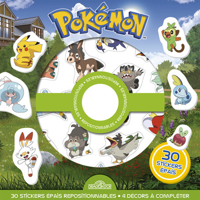 POKEMON - POCHETTE DE STICKERS REPOSITIONNABLES CHERCHE-ET-TROUVE ET JEUX !