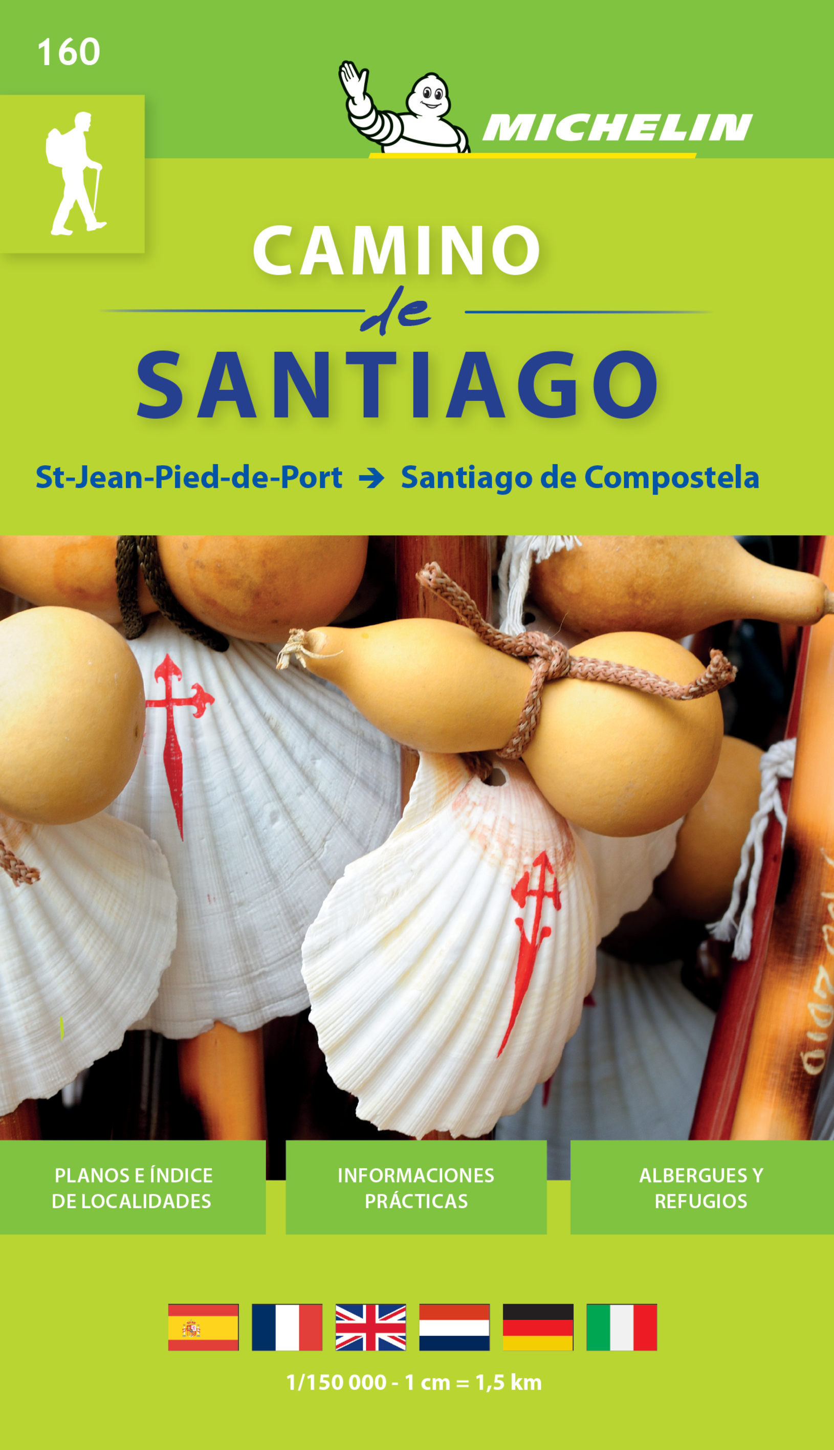 CARTE ROUTIERE 160 CAMINO DE SANTIAGO